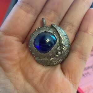 SOLD R. Wheeler Moon Pendant